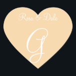 Adesivo Coração Convite para Carta Personalizável de Champanhe Pro<br><div class="desc">Monogramas de envelope de casamentos - Os consultores de casamento muitas vezes verificam: qual é a nova taxa para monogramas? Estes Monogramas de Envelope de Casamento do Designer personalizáveis e de tamanho adequado são adequados para monogramas usados para casamentos, bem como pacotes adicionais de convites para casamento. - Ideias Para...</div>