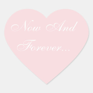 Adesivo Coração Cor-de-rosa pálido do convite de casamento