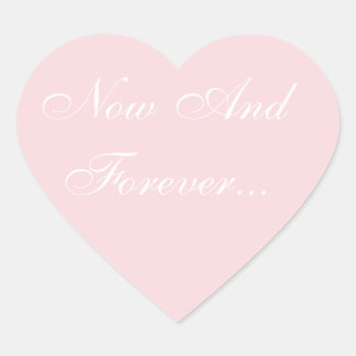 Adesivo Coração Cor-de-rosa pálido do convite de casamento