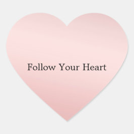 Adesivo Coração Cor-de-rosa pincelada