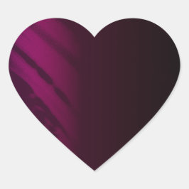 Adesivo Coração Cor do Rosa preto