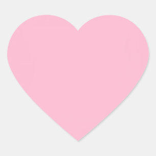 Adesivo Coração Cor sólida rosa-bebê