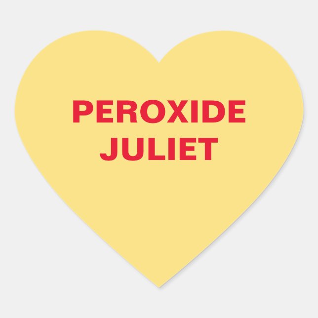 Adesivo Coração Coração Adulto Amarelo (Frente)