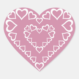 Adesivo Coração Coração Branco