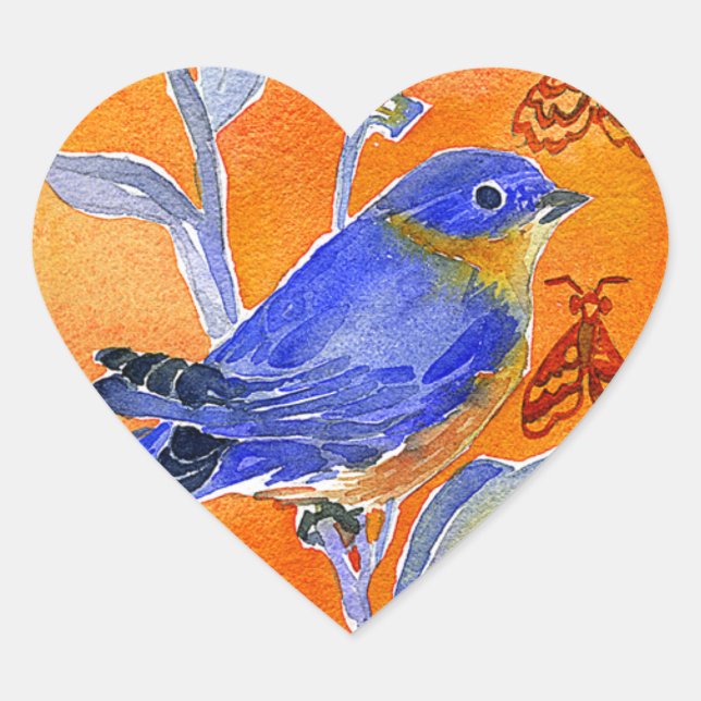 Adesivo Coração Coração 'Chirp' (Frente)