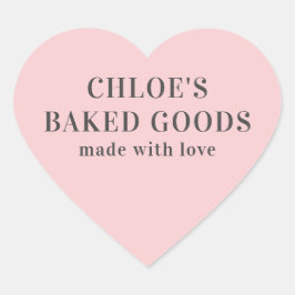 Adesivo Coração Coração Cor-de-Rosa Personalizada Feita Com Pau De