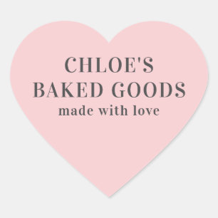 Adesivo Coração Coração Cor-de-Rosa Personalizada Feita Com Pau De