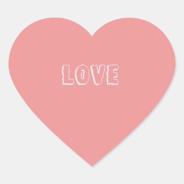 Adesivo Coração Coração de Amor (Frente)