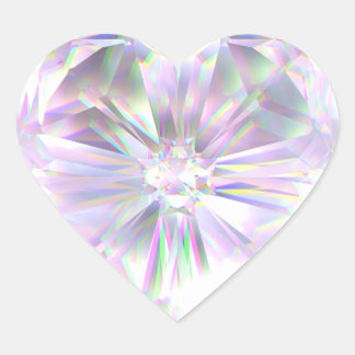 Adesivo Coração Coração de diamante brilhante