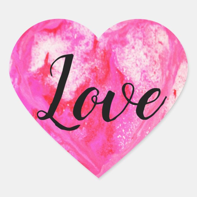 Adesivo Coração Coração do amor (Frente)