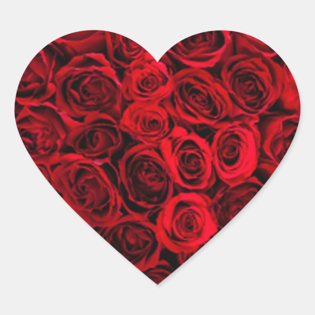 Adesivo Coração Coração do rosa (Frente)