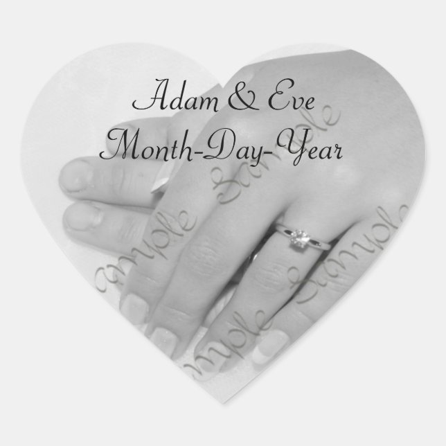 Adesivo Coração Coração Formatada ・ Autocolante (Frente)