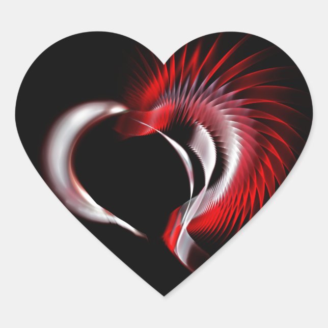 Adesivo Coração Coração Metálico (Frente)