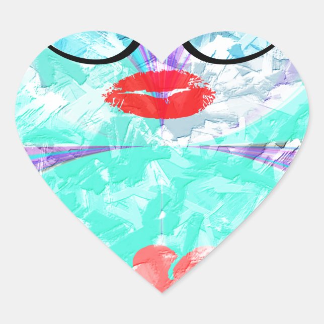 Adesivo Coração Coração perfeito (Frente)