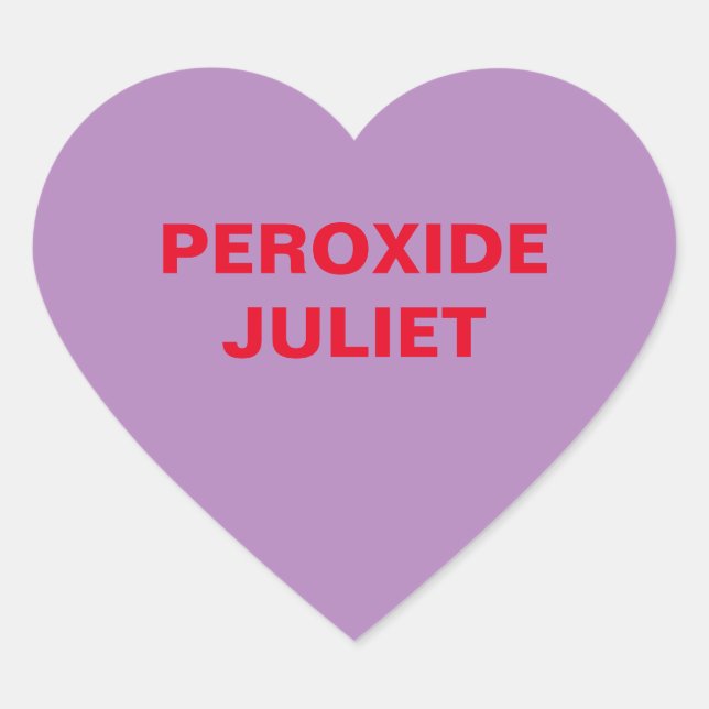 Adesivo Coração Coração Purple Candy (Frente)