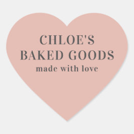 Adesivo Coração Coração Rosa Personalizado Com Amor