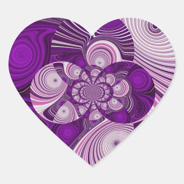 Adesivo Coração Coração Roxo_Sticker (Frente)