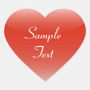 Adesivo Coração Coração Vermelho brilhante