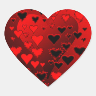 Adesivo Coração Corações