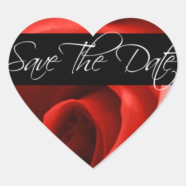 Adesivo Coração Corações De Casamento Salvem A Data Envelope Selo  (Frente)