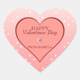 Adesivo Coração Corações e margarida