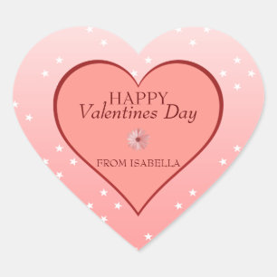 Adesivo Coração Corações e margarida