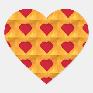 Adesivo Coração Corações Vermelhos