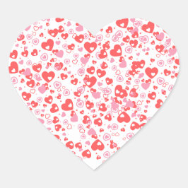 Adesivo Coração Corações Vermelhos do Amor – Coleção de São Valent