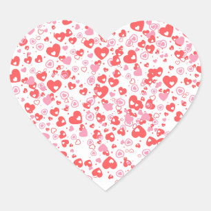 Adesivo Coração Corações Vermelhos do Amor – Coleção de São Valent