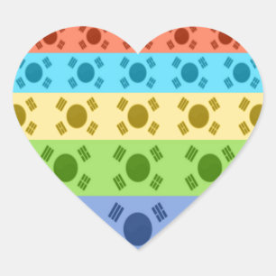 Adesivo Coração Cores Felizes