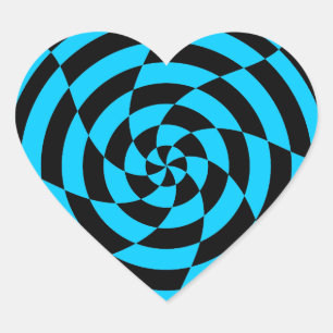 Adesivo Coração Corey Tiger 80s Vintage Op Art