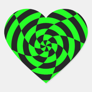 Adesivo Coração Corey Tiger 80s Vintage Op Art
