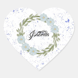 Adesivo Coração Cottage Garden bouquet Flowers