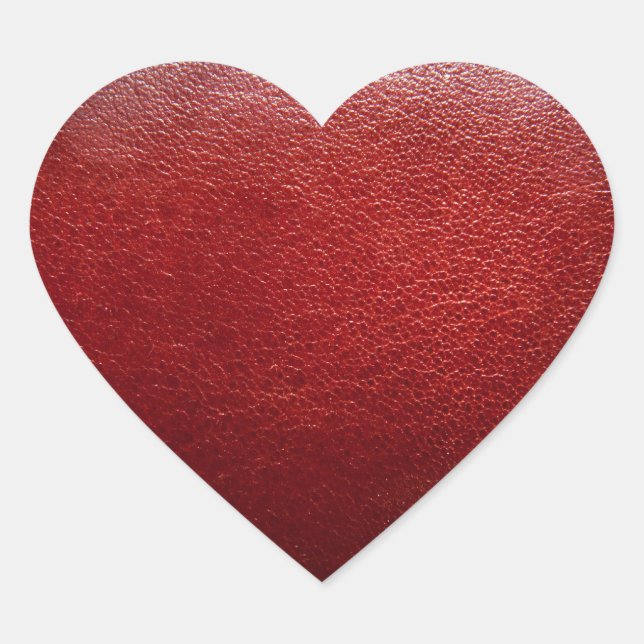 Adesivo Coração couro autocolante (Frente)