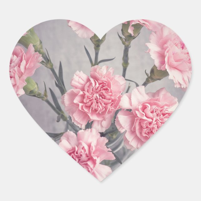 Adesivo Coração cravo (Frente)