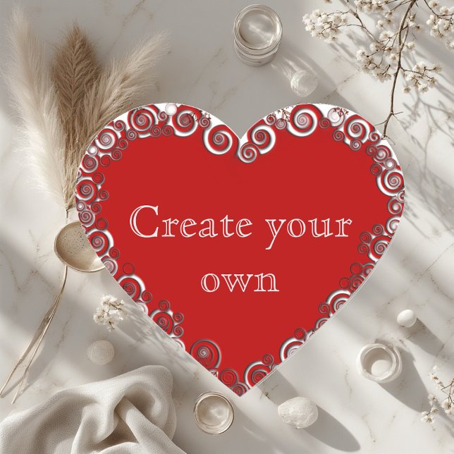 Adesivo Coração Create Your Own Romantic Heart  (Create Your Own Romantic Heart Heart Sticker)