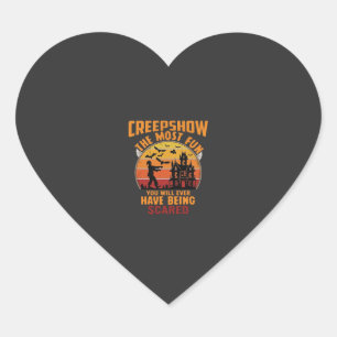 Adesivo Coração Creepshow Halloween Zumbi Casa Assombrada Pôr do S