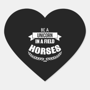 Adesivo Coração Criaturas míticas do cavalo da Unicórn Pony Unicor