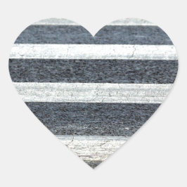 Adesivo Coração Crosswalk ou Zebra Cruzando