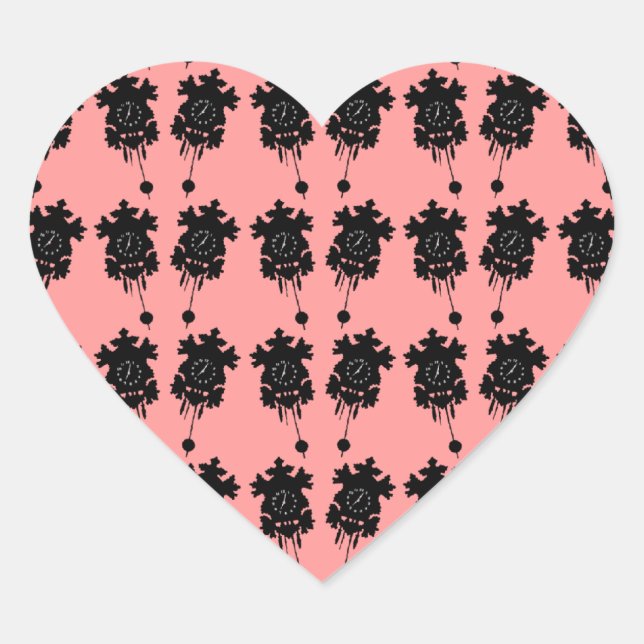 Adesivo Coração Cuckoo Clocks (Frente)