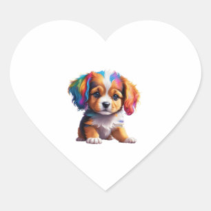 Adesivo Coração Cuppy cômoda feito de cores líquidas 1
