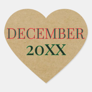 ADESIVO CORAÇÃO CUSTOM BROWN PAPER HEART STICKER