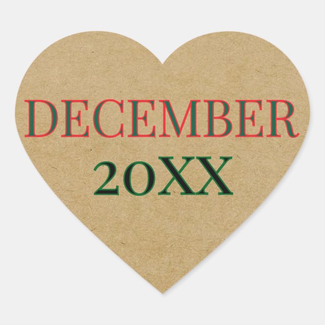 ADESIVO CORAÇÃO CUSTOM BROWN PAPER HEART STICKER (Frente)