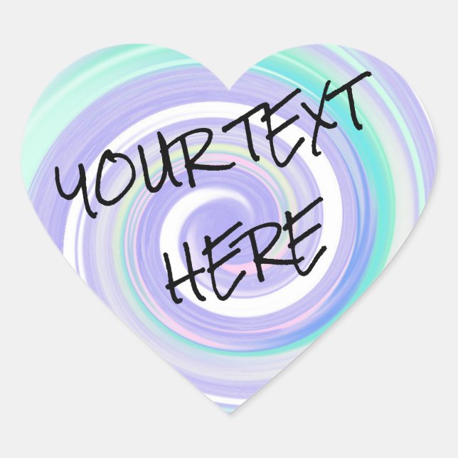 Adesivo Coração Customize Printed Stickers (Frente)