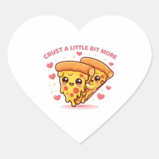 Adesivo Coração Cute Kawaii Pizza Sticker – Funny Pizza Lover Cart