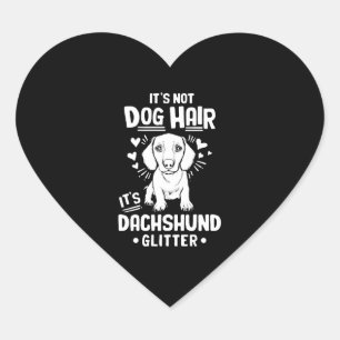 Adesivo Coração Dachshund Dixie Wiener Doxie Dackel