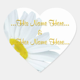 Adesivo Coração Daisy Stickers Personalizados Daisy