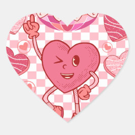 Adesivo Coração Dance Sweet Namorados Sticker