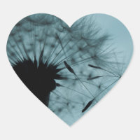 Dandelion Seeds Teal and Black