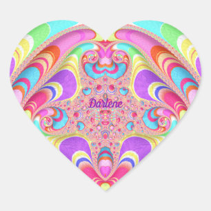 Adesivo Coração DARLENE ~ DOCE CANDY ~ Sticker